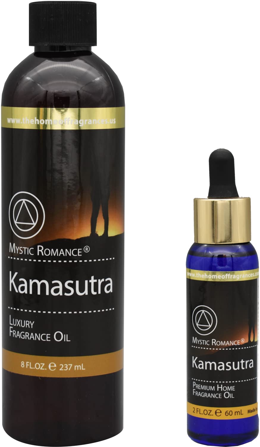 The Home of Fragrances - Set of 2 Bottles of Fragrance Oils - 2oz & 8oz (Kamasutra) Msupps.com