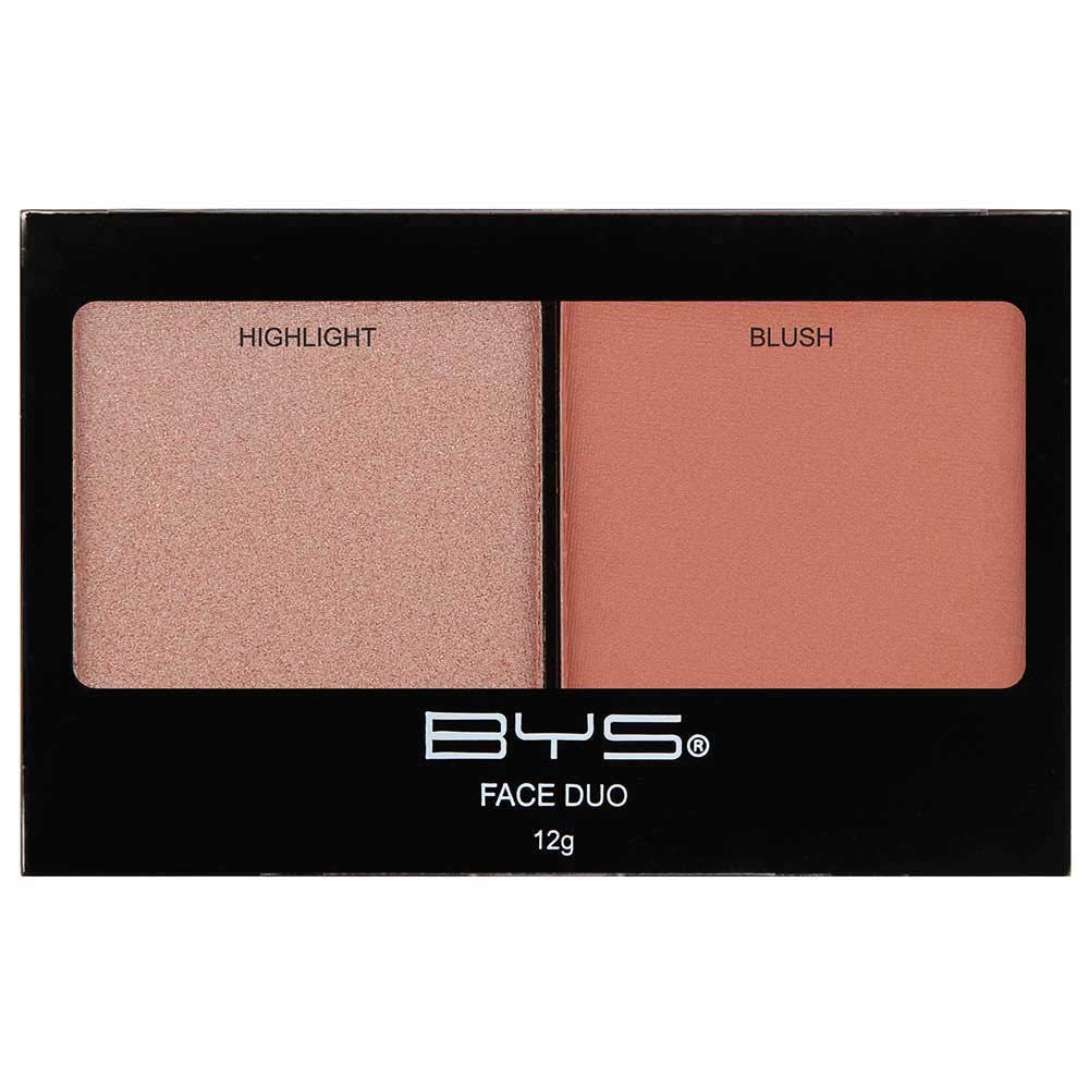 BYS Face Duo - Highlight and Blush Palette BYS