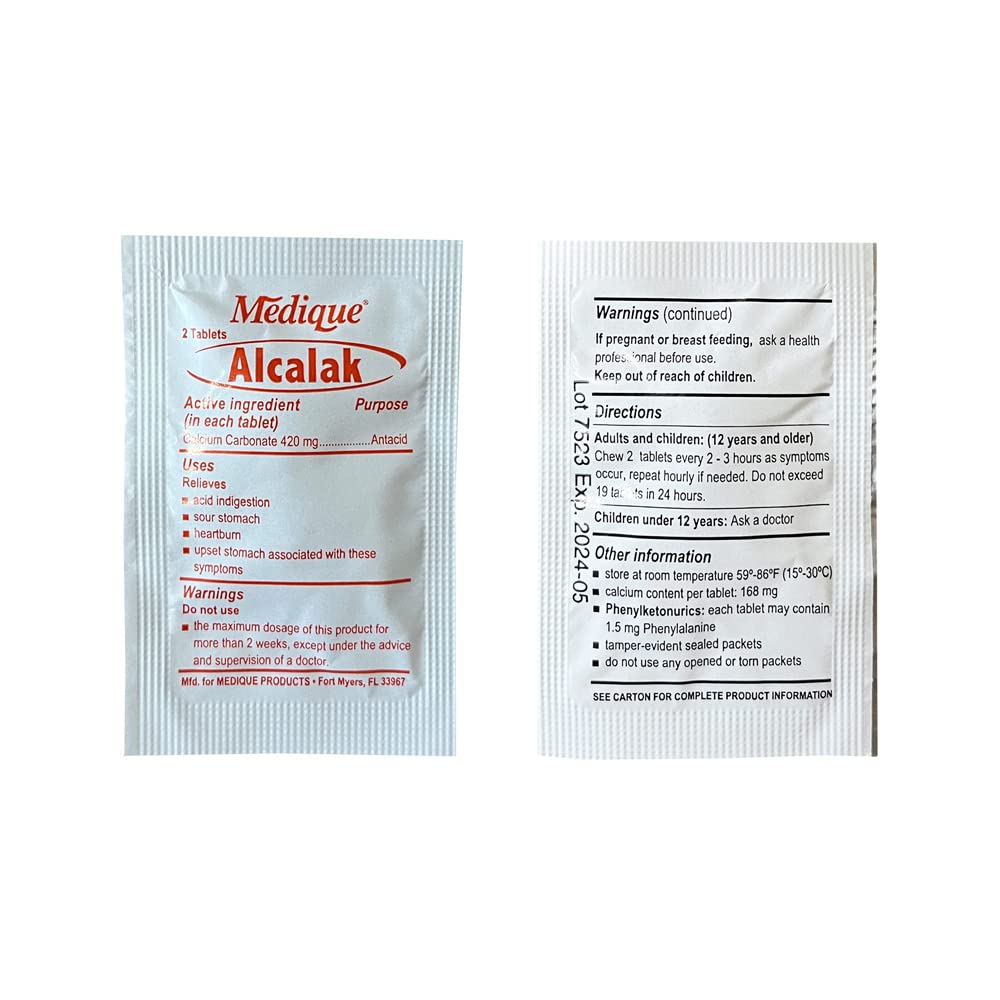 Rescue Essentials Medications Dose Pack–First Aid Refill Kit with Ibuprofen, Acetaminophen, Aspirin, Antihistamine, Anti-Diarrheal & Antacid– Compact Emergency Travel & IFAK Supply-1 Module (30 Doses) Rescue Essentials