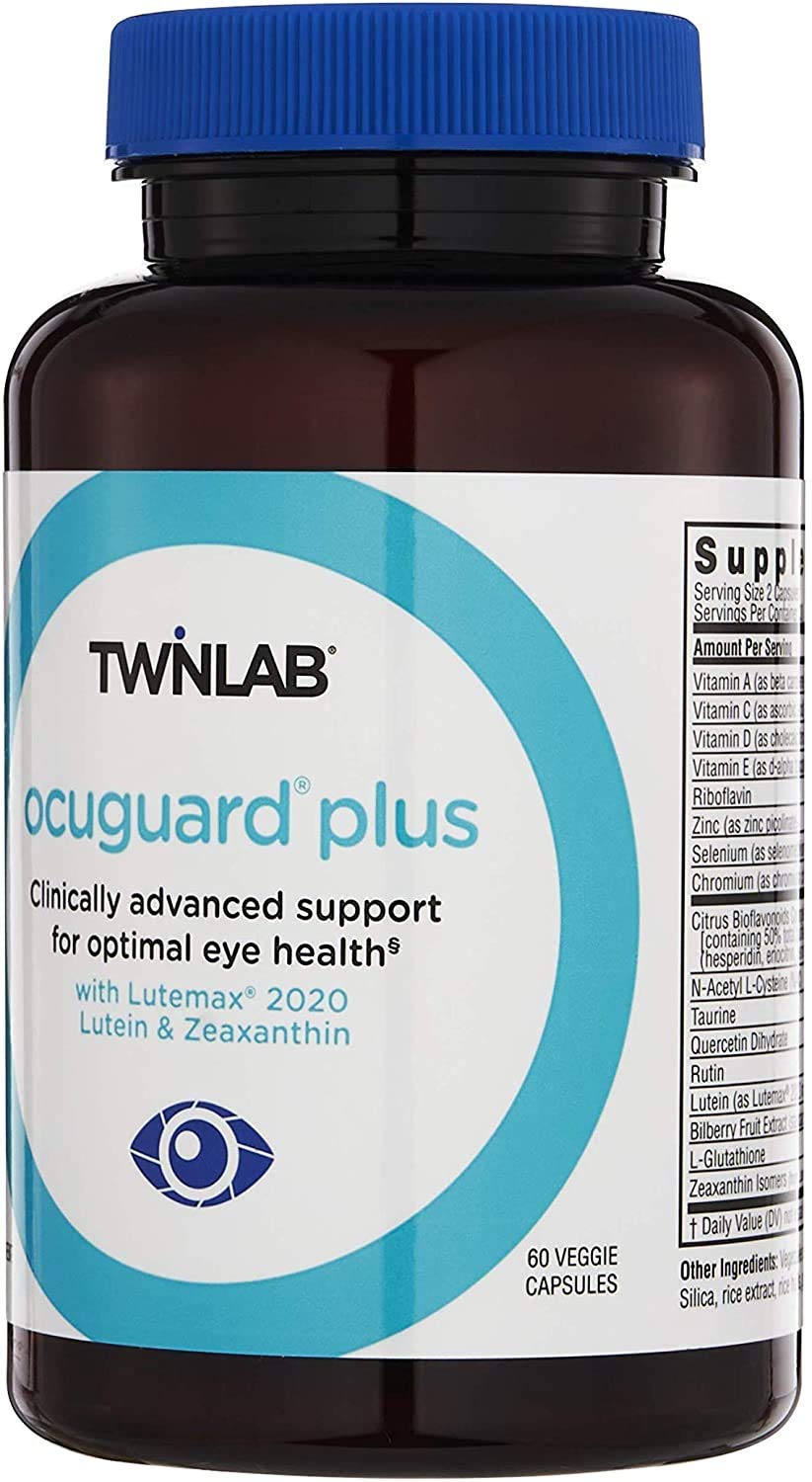 Twinlab Ocuguard Plus - Eye Supplement with Zinc, Vitamin A, C & D - 60 Veggie Capsules Twinlab