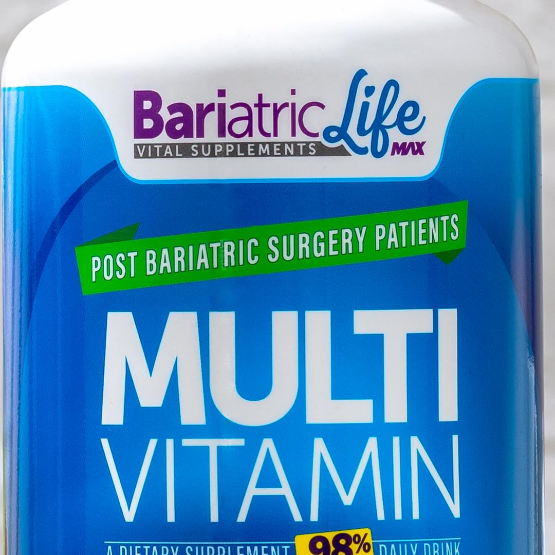 Bariatric Multivitamin Design for Post Bariatric Surgery Mens Patients, Sugar Free, 100+ Vitamins, Minerals & Amino Acids, Supports Muscle, Heart Bariatric Life Max