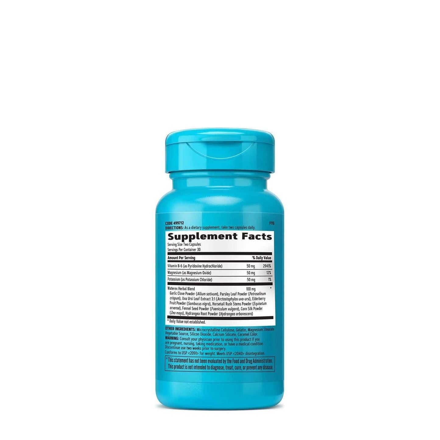 GNC Total Lean Waterex, Helps Regulate Water Balance, Enhanced with Vital Electrolytes, 60 Capsules GNC