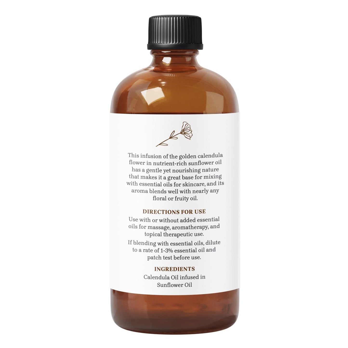 Essential Delights Calendula Oil - Premium Carrier Oil (16 fl oz) | for Skin, Face, Body, Hair Revitalization Essential Delights