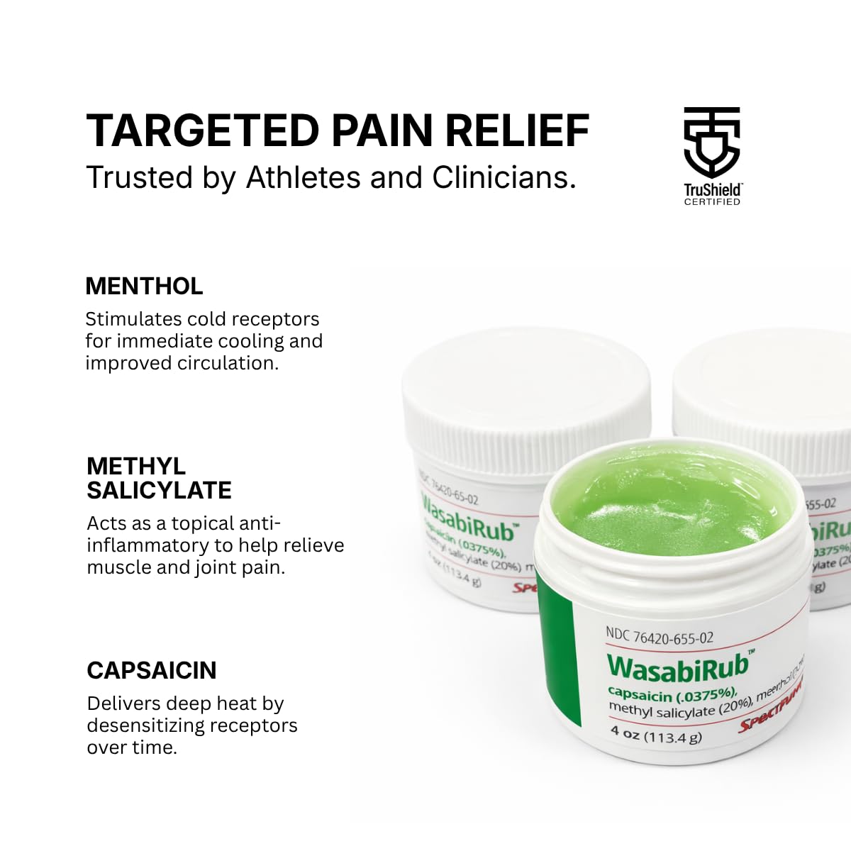WasabiRub Sports Topical Pain Relief Gel - Joint & Muscle Care - Lightweight Fast-Absorbing Gel for Everyday Movement SportPharm