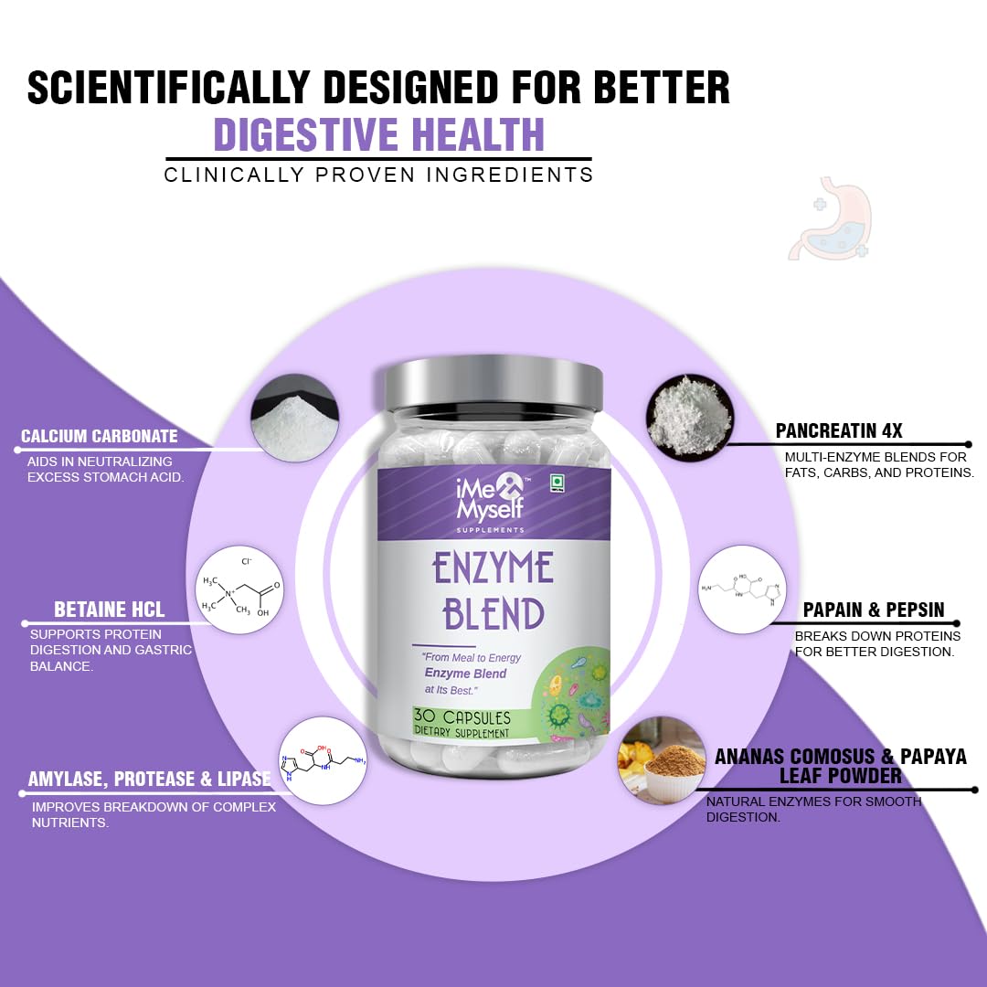 iMeMyself Enzyme Blend | 30 Veg Capsules iMeMyself