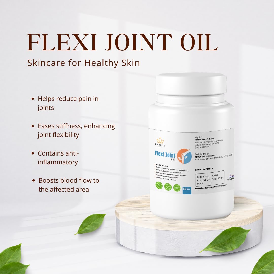PECOS WELLNESS Flexi Joint Oil, Dietary Supplement PECOS WELLNESS