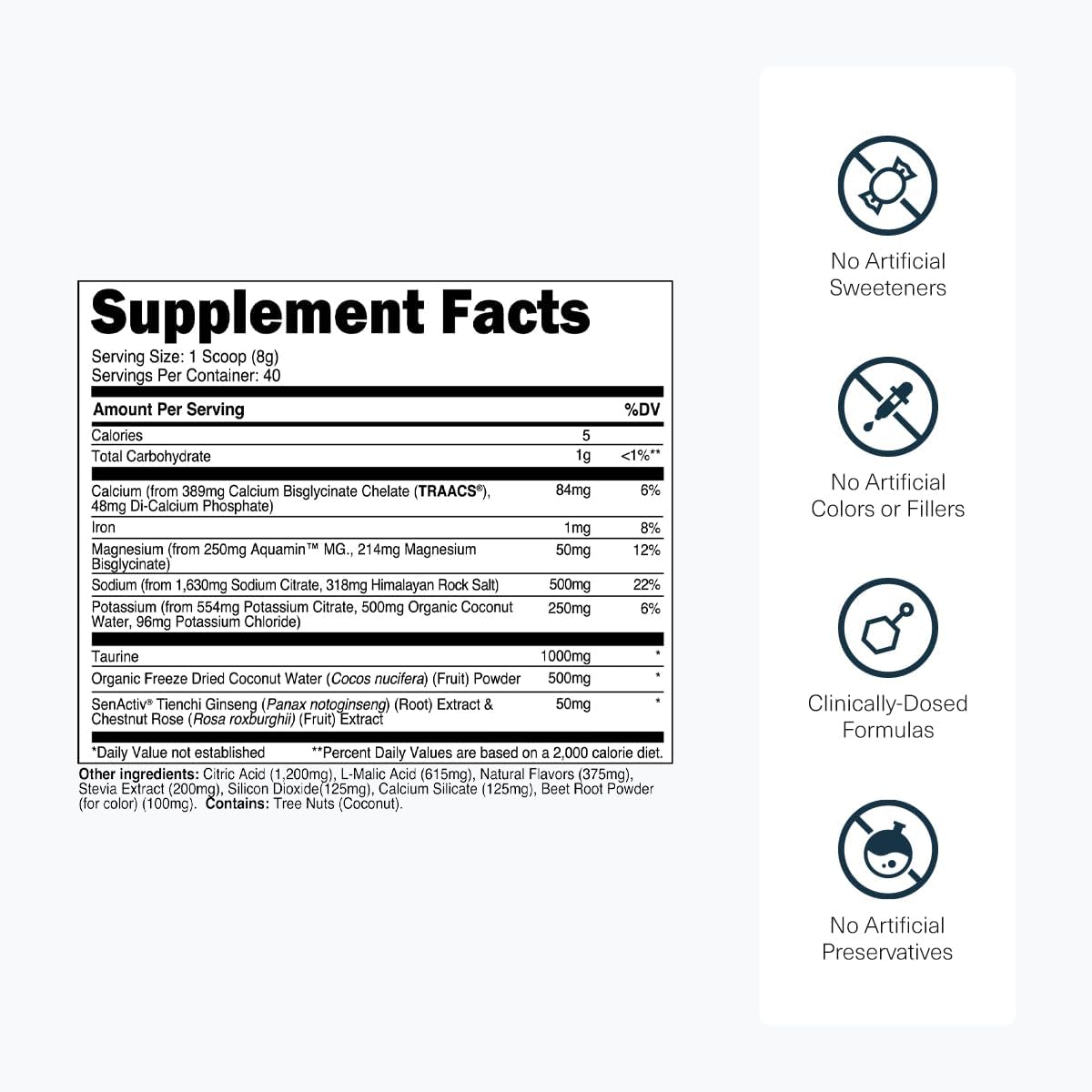 Transparent Labs Lean Pre-Workout (30 Servings, Strawberry Lemonade) & Hydrate Electrolytes Powder (40 Servings, Tropical Punch) Gsupps Australia