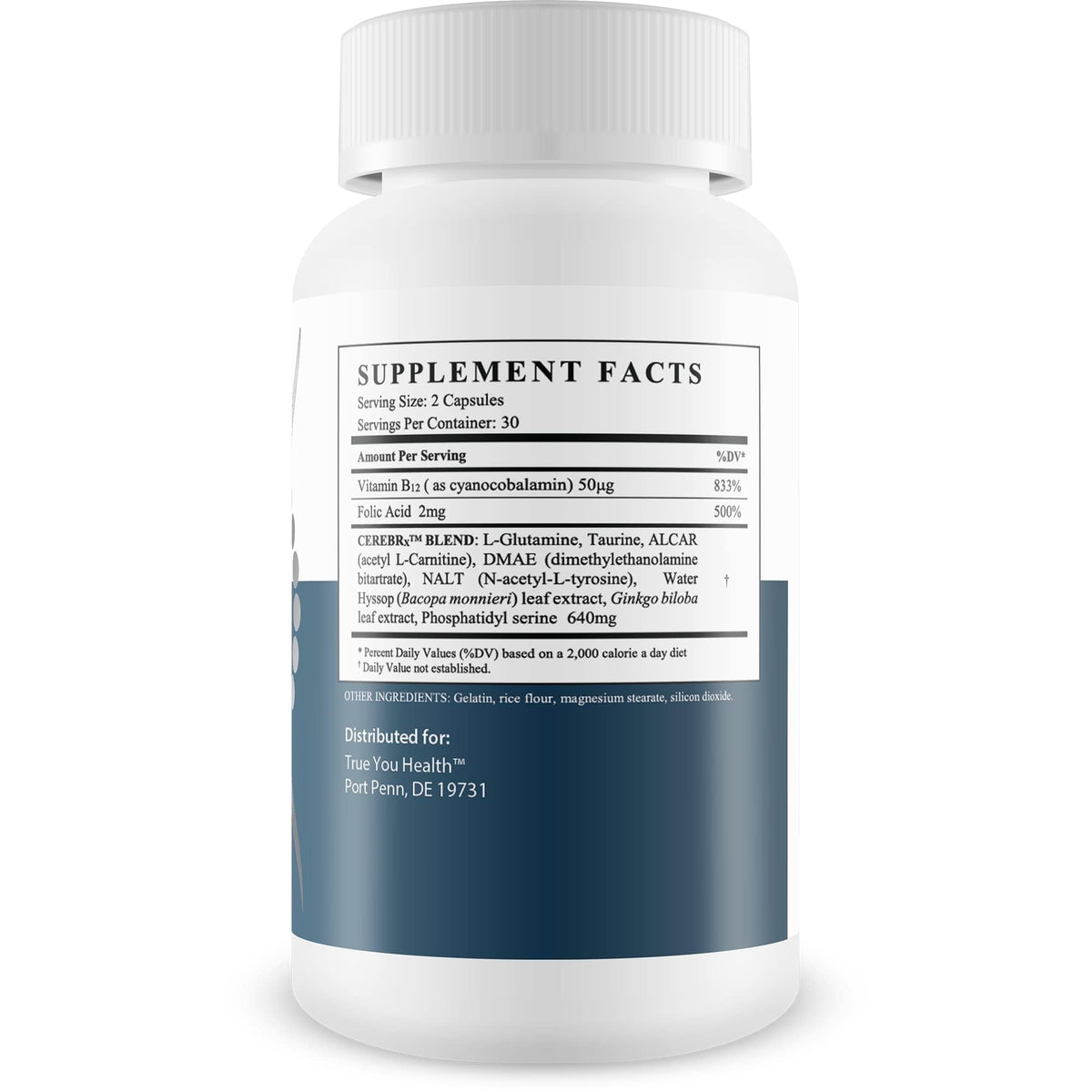 Advanced Memory Formula - by True You Health - Our Best Memory & Brain Formula - Formulated with Ginkgo Biloba and Other Premium Ingredients for Cognitive Performance, Focus, and Clarity True You Health