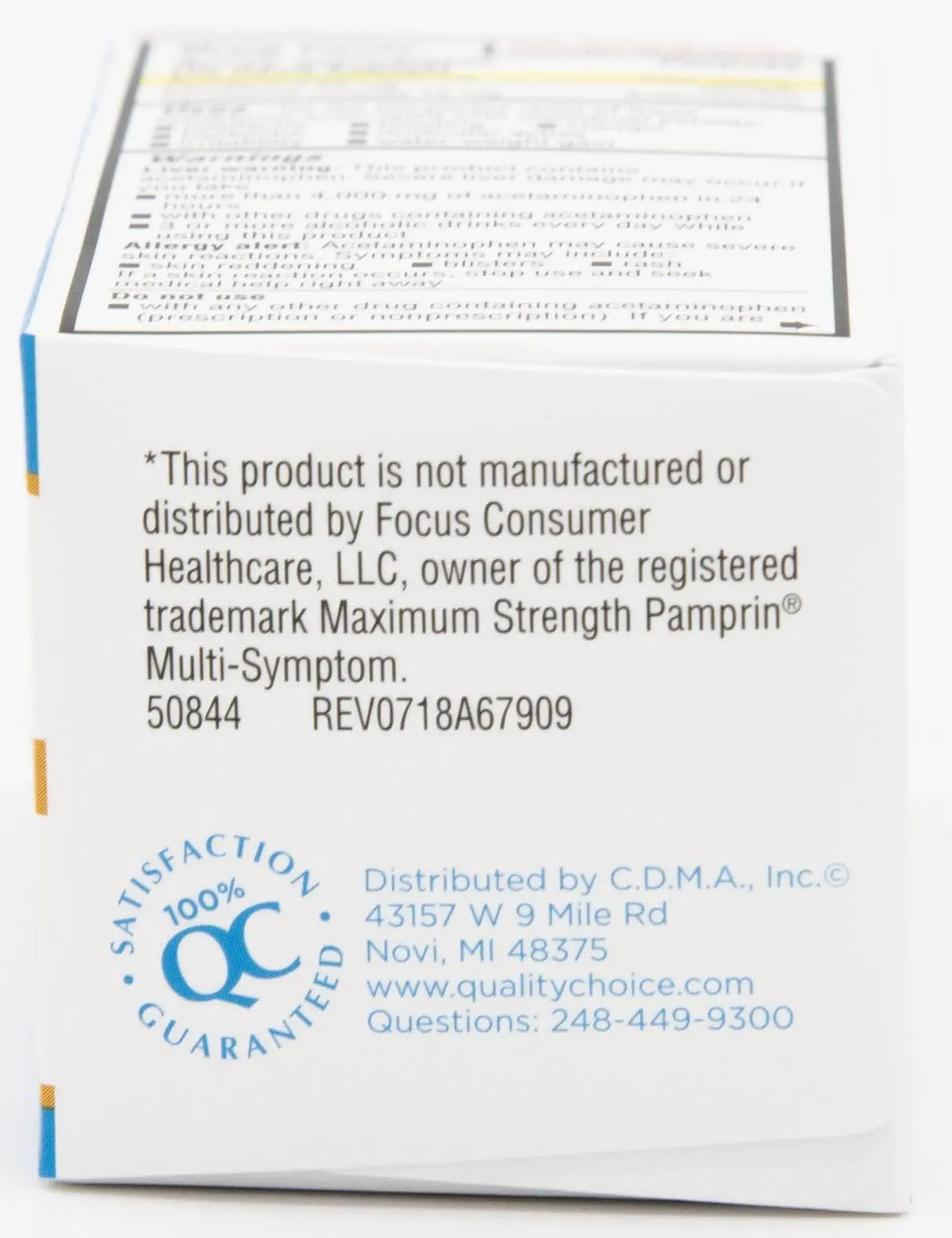 Quality Choice Maximum Strength Mentrual Pain Relief, Multi Symptom Pain Relief Caplets, Cramps, Headache, Bloating, Backache & Irritability, 20 Count Package Quality Choice