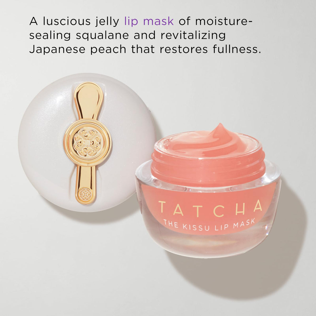 Tatcha Kissu Lip Mask | Overnight Lip Mask, Visibly Plumps and Softens for Lush Lips, 9.0 G | 0.32 oz TATCHA