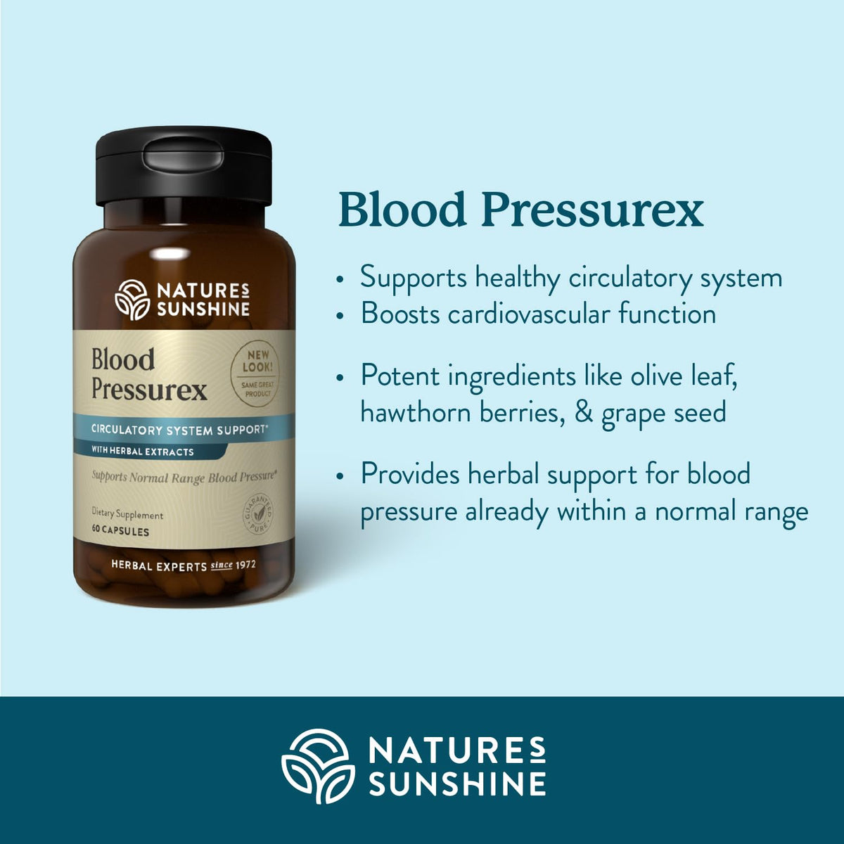 Nature's Sunshine Blood Pressurex 60 Capsules Nature's Sunshine