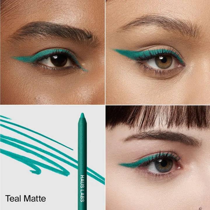 HAUS LABS BY LADY GAGA Optic Intensity Eco Eyeliner - Teal Matte + Complimentary Sheet Face Masque HAUS LABS BY LADY GAGA
