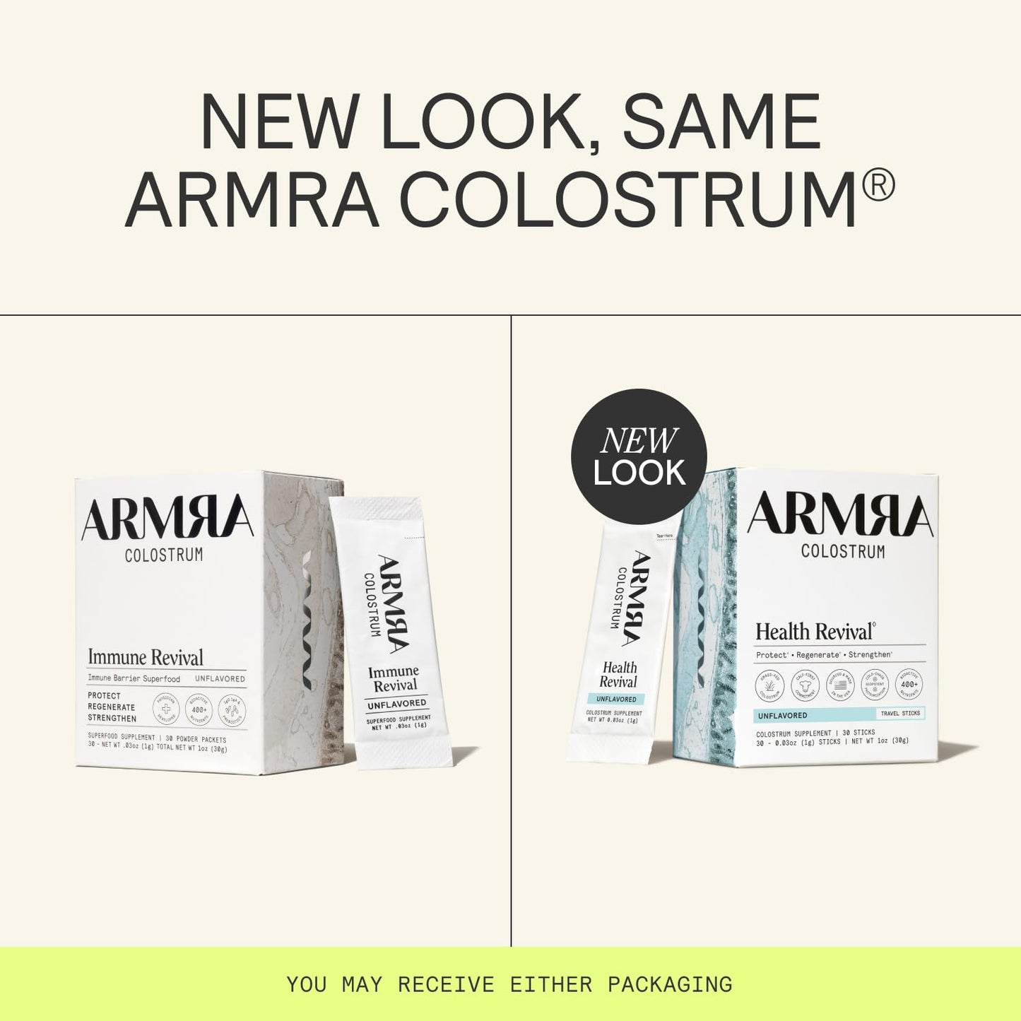ARMRA Colostrum Powder | Unflavored | Gut Health & Bloating | Skin & Hair | Immunity | Keto, Gluten & Fat-Free | 30 Servings ARMRA