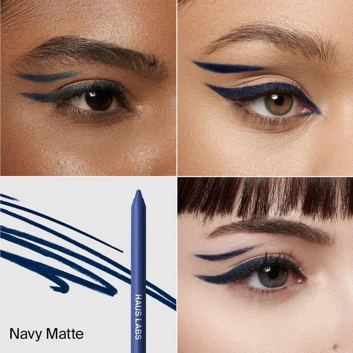 HAUS LABS BY LADY GAGA Optic Intensity Eco Eyeliner - Navy Matte + Complimentary Sheet Face Masque HAUS LABS BY LADY GAGA