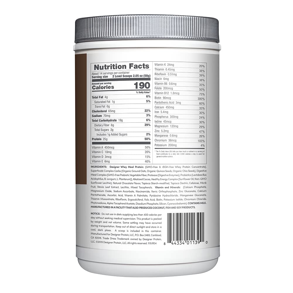 Designer Wellness, Designer Whey Protein Meal Powder with Vitamins, Minerals, and Organ Designer Wellness
