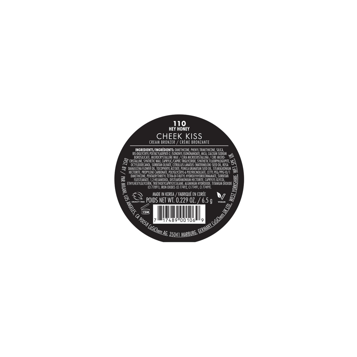 Milani Cream Bronzer, Cheek Kiss Cream Bronzer - Hey Honey Milani