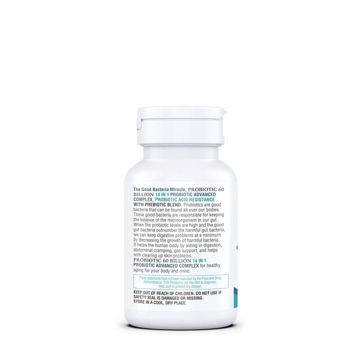 KAPPA NUTRITION Probiotic 60 Billion CFU 14 in 1 Formula with Prebiotics & Acidophilus for Women, Men & Adults, Shelf Stable, Acid Resistant KAPPA NUTRITION