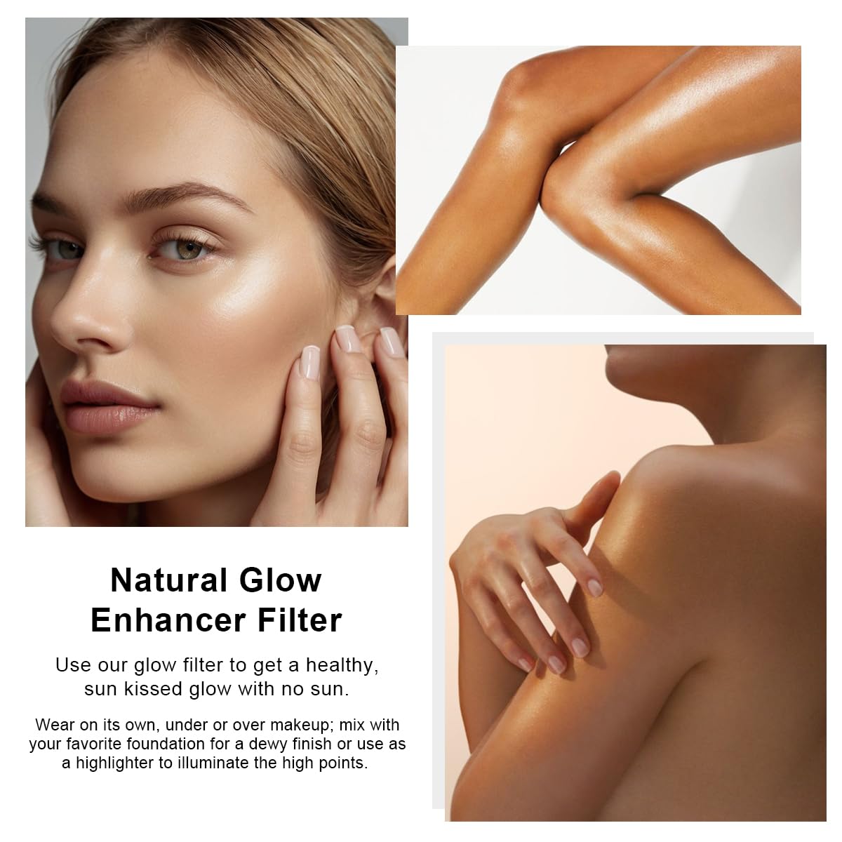 PHOERA Skin Glow Tint Foundation,Natural Radiant Flawless Filter Effect Silk Perfect Illuminating Foundation. (03 Medium) Meifen