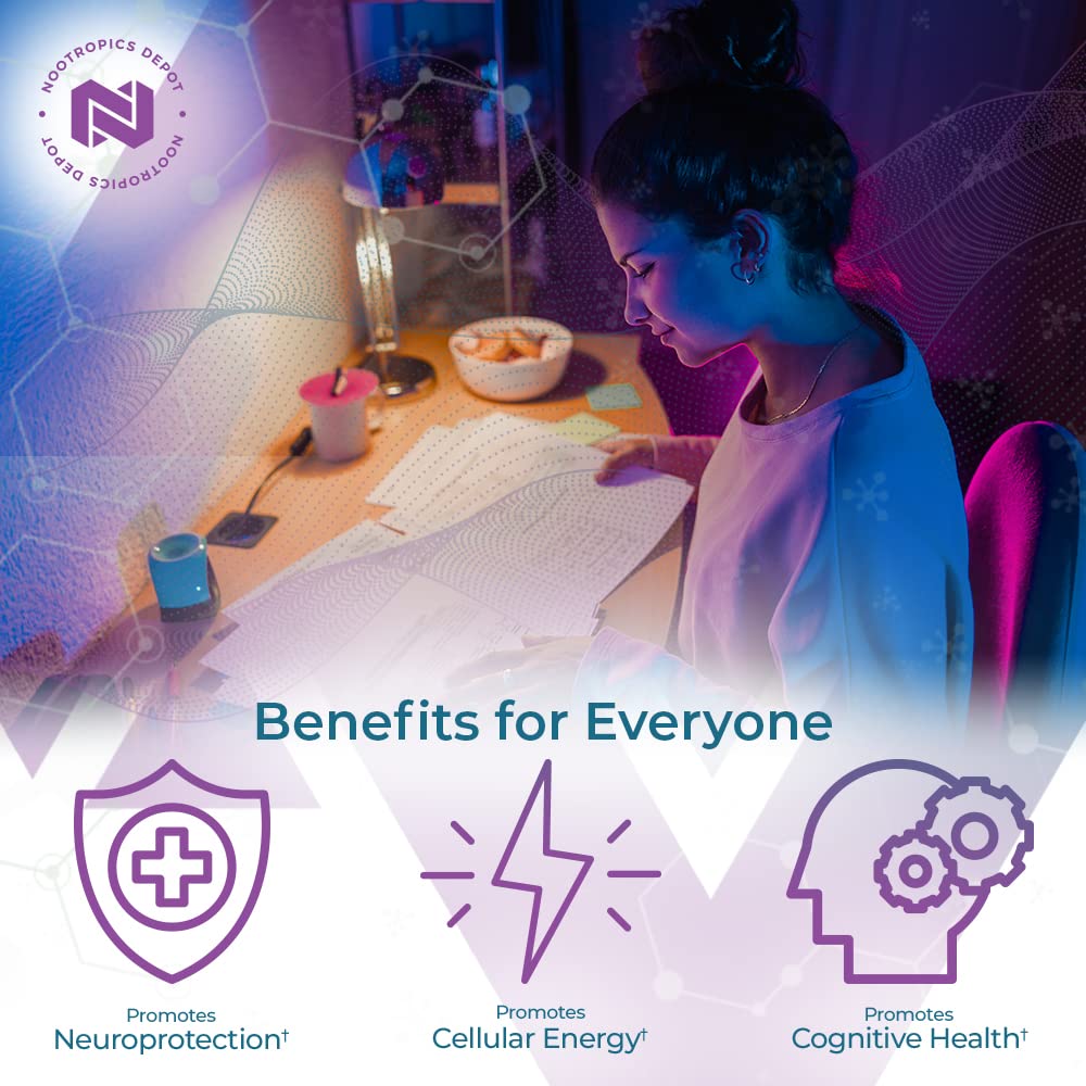 Nootropics Depot Nicotinamide Riboside Capsules | 300mg | NAD+ Precursor | 30 Count | Promotes NAD+ Levels | Cellular Energy Gsupps Australia