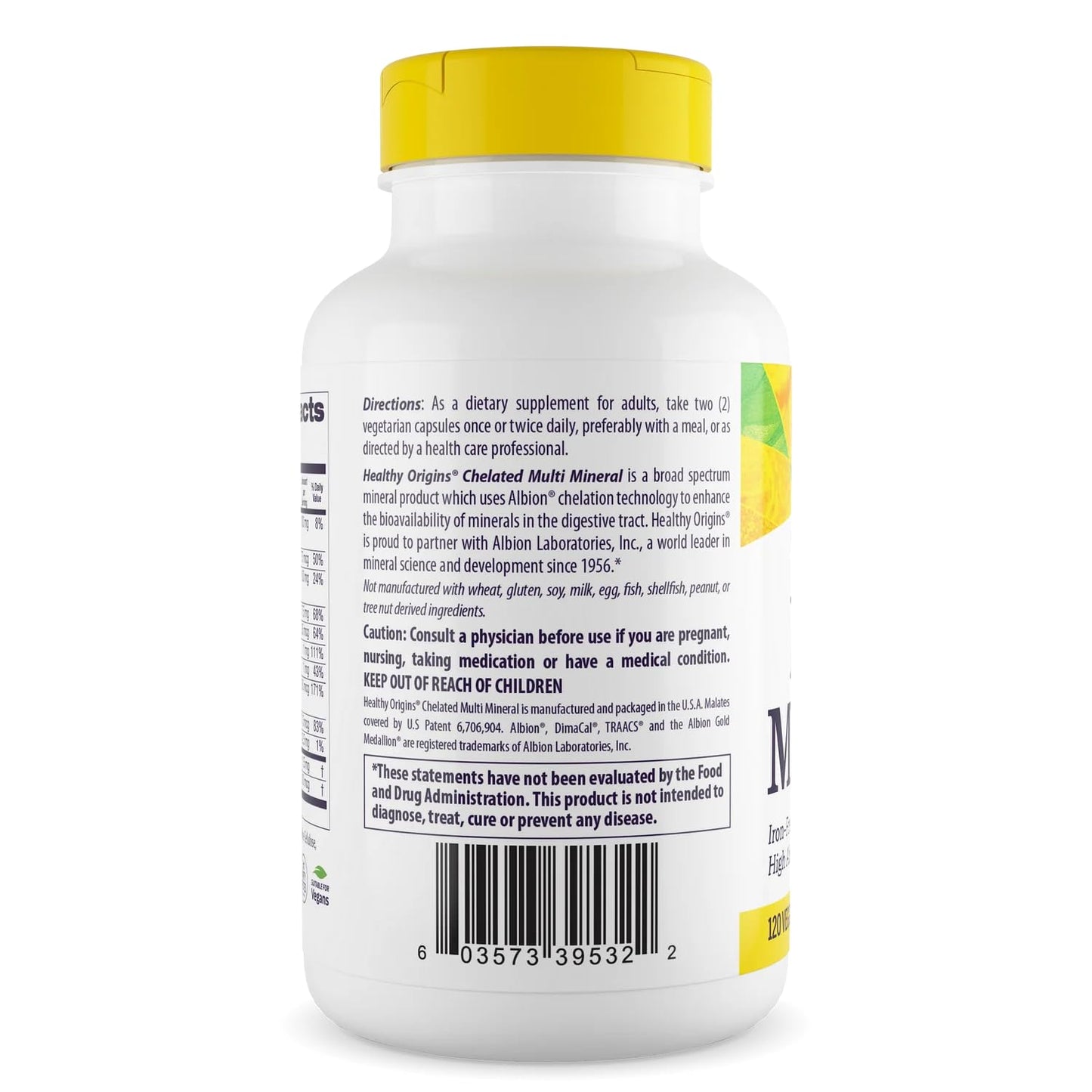 Healthy Origins Chelated Multi Mineral (Albion Minerals, Bioavailable, Non-GMO, Gluten Free), 240 Veggie Caps Healthy Origins