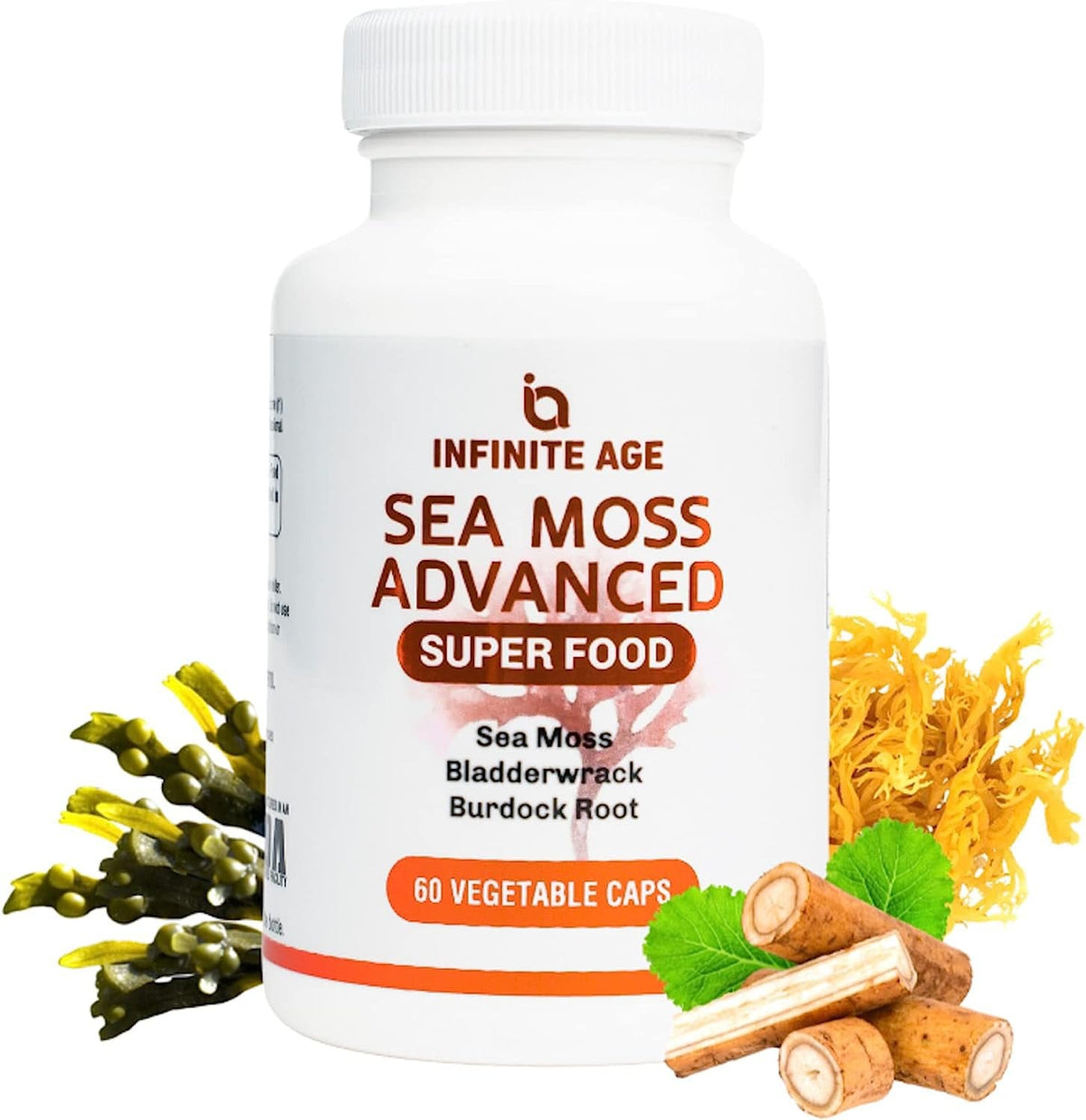 INFINITE AGE: 1250mg Sea Moss Advanced Superfood - High-Potency, Vegan INFINITE AGE Store