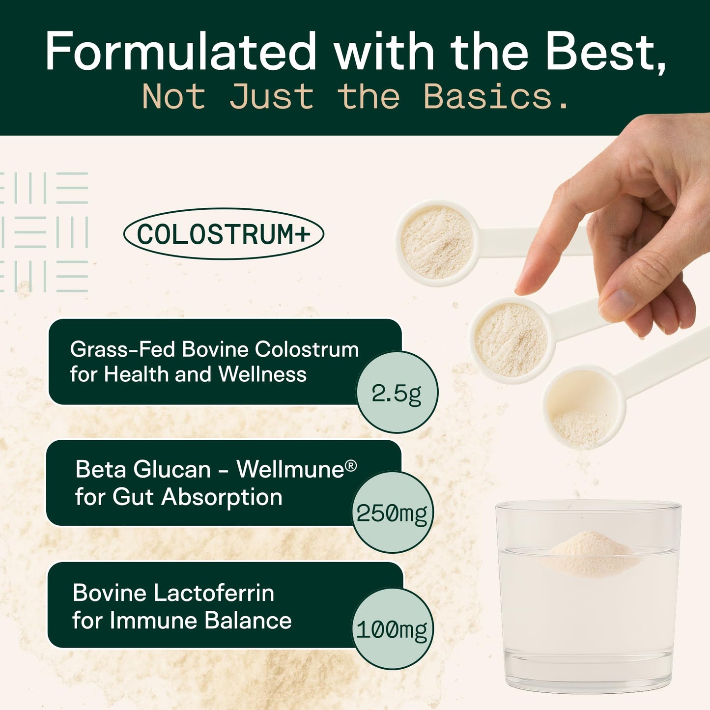 Adapt Naturals Colostrum Supplement with Lactoferrin & Beta-Glucan, Bio-Avail Grass Fed Bovine Colostrum Powder for Gut Health, Immune Support & Vitality | Non-GMO, 2500mg, Unflavored - 30 Days Supply ADAPT NATURALS BY CHRIS KRESSER