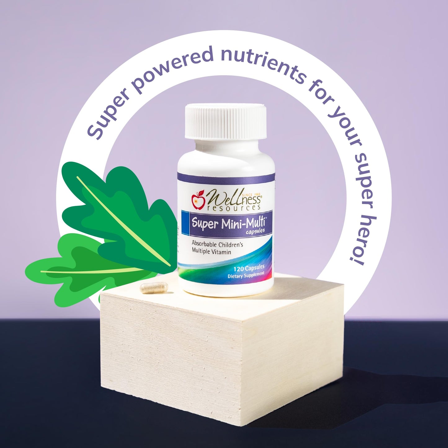Super Mini-Multi - Children's Multivitamin Swallowable Capsules with Methyl Folate, Methyl B12 and Coenzyme B Vitamins for Growth Wellness Resources