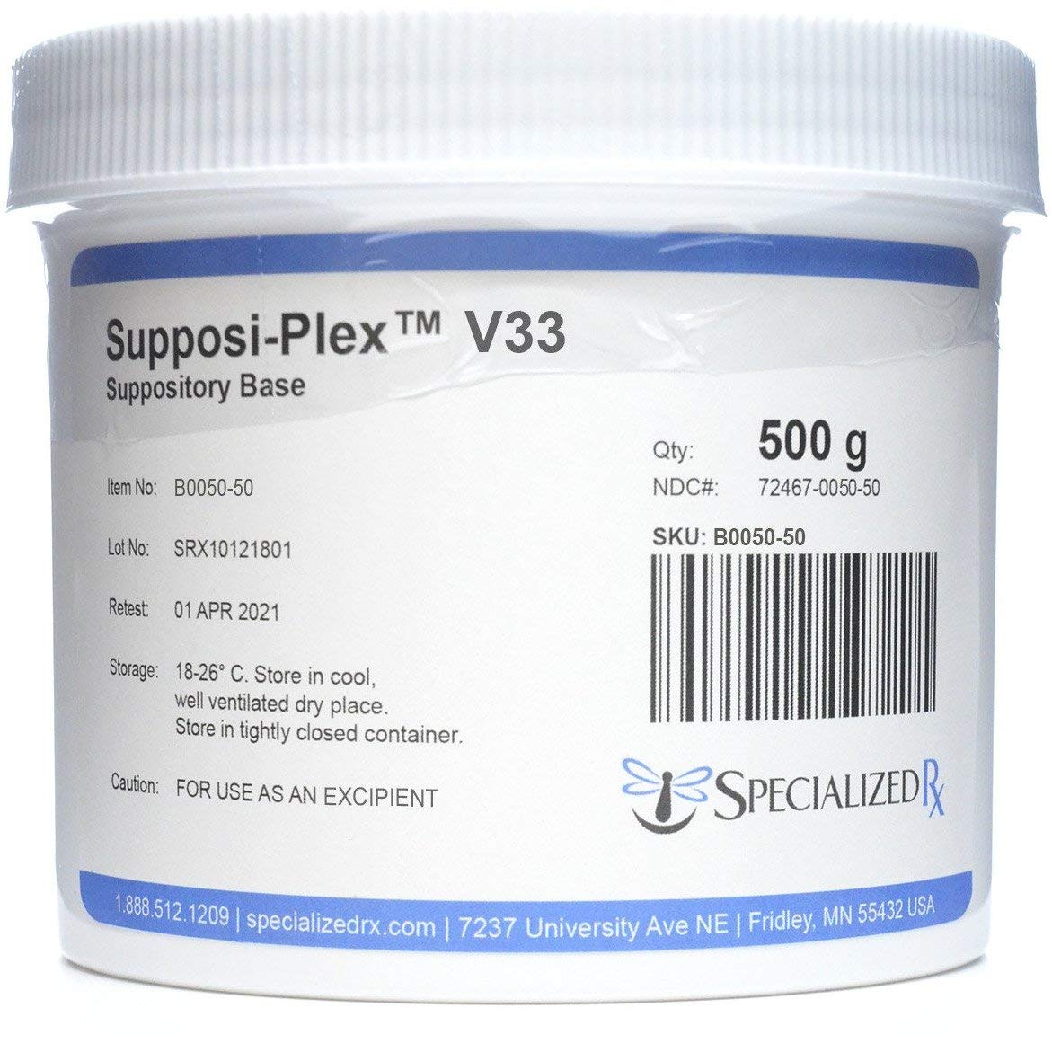 Supposi-Plex™ V33 Suppository Base (500g) SpecializedRx