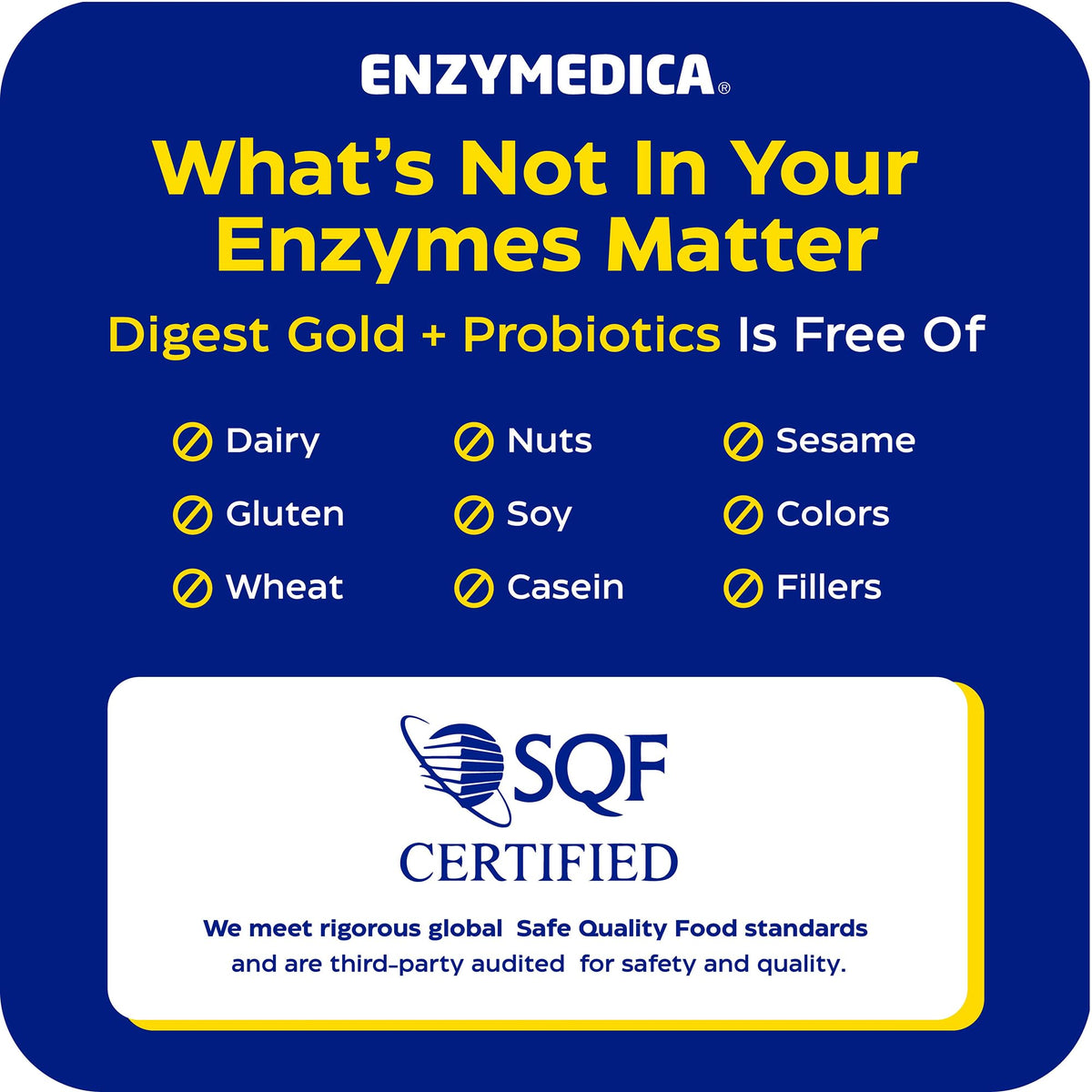 Enzymedica Digest Gold + Probiotics - Digestive Enzyme Supplement for Women & Men, Enzyme and Probiotic Capsules for Digestion, Gut Health Support, Enzymedica