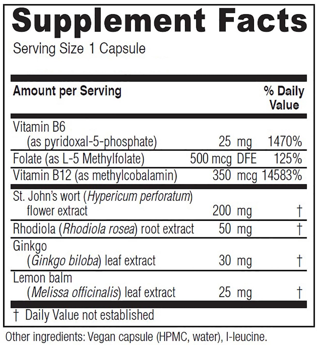 Vitanica Uplift, Mood and Emotional Support, Vegan, 60 Capsules Vitanica