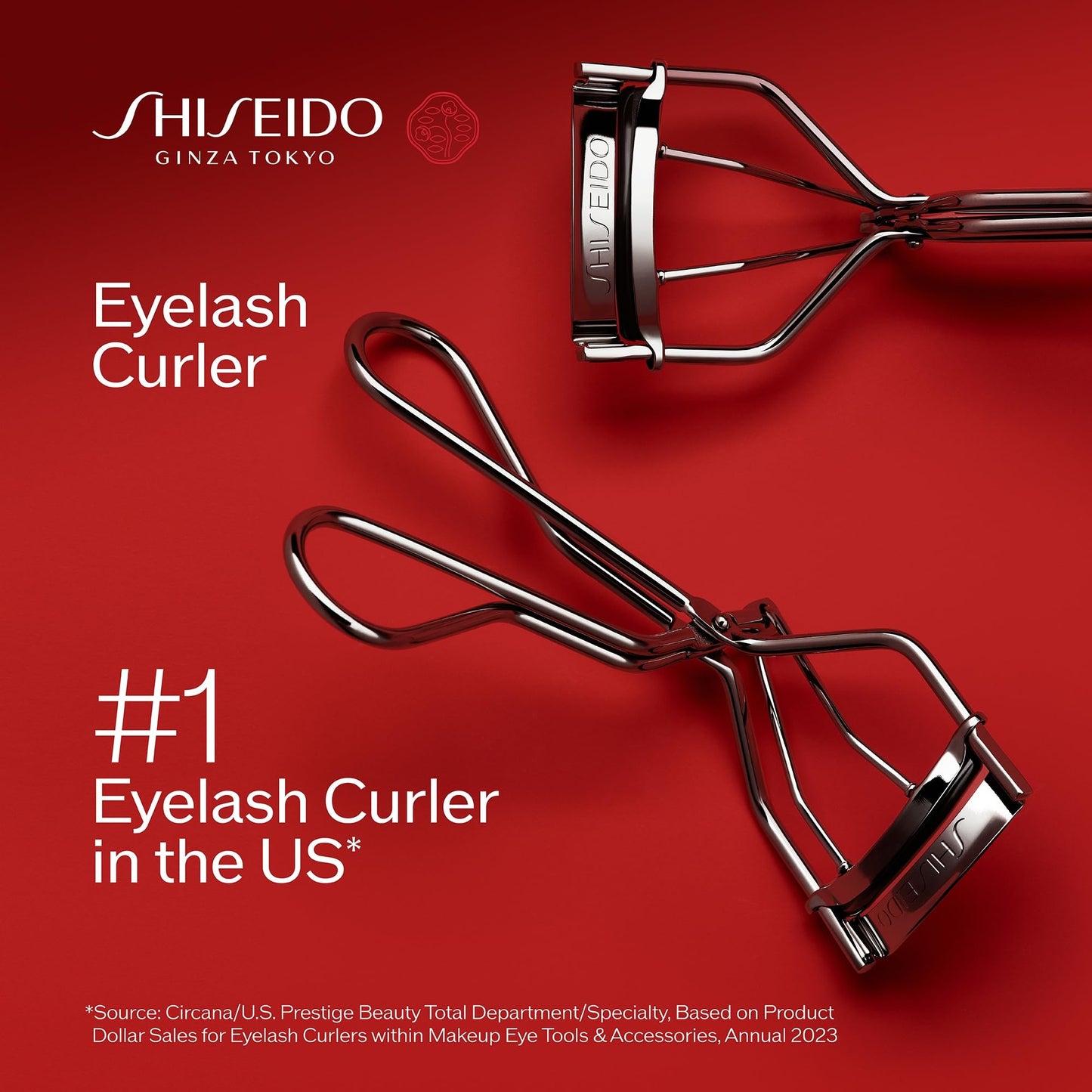 Shiseido Eyelash Curler - Crimps & Curls Lashes for Perfect, Eye-Framing Fringe - Gentle & Safe - Includes Replacement Pad Shiseido