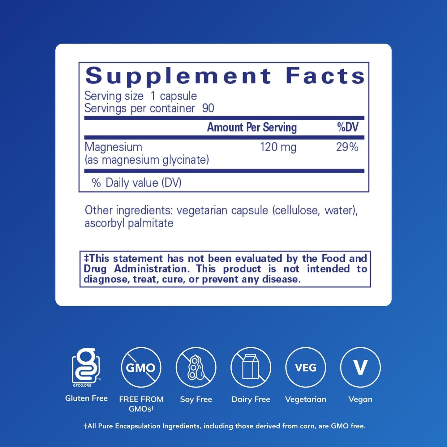 Pure Encapsulations Magnesium (Glycinate) - Supplement to Support Stress Relief, Sleep, Heart Health, Nerves, Muscles, and Metabolism Pure Encapsulations