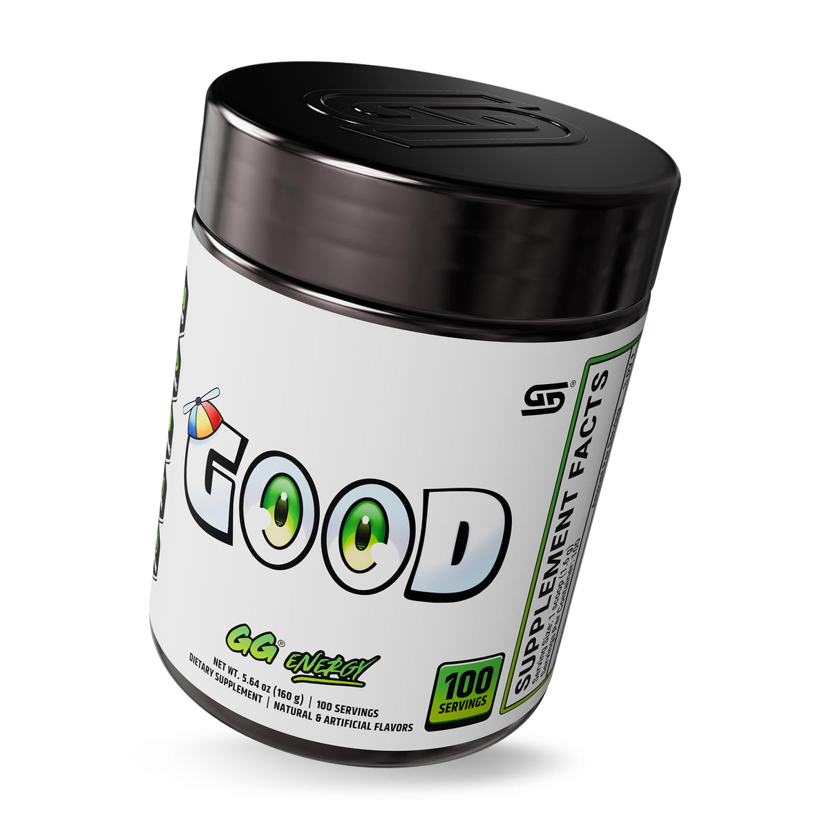 Gamer Supps GG Energy - Good by SMii7Y (100 Servings) - Keto Friendly Gaming Energy and Nootropic Blend, Sugar Free + Organic Caffeine + Vitamins + Immune Support, Powder Drink Gamer Supps