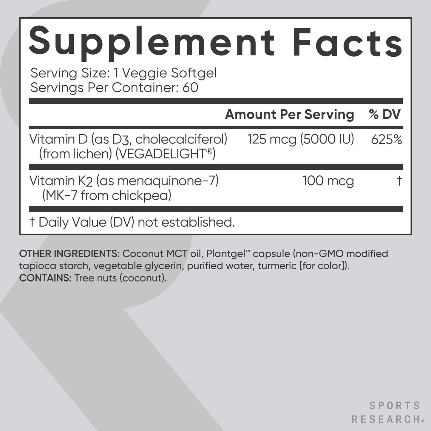 Sports Research® 2-in-1 Pack - Total Omega-3 Fish Oil 2200mg - 960mg of EPA & DHA, and Vitamin D3 5000iu + K2 100mcg Sports Research