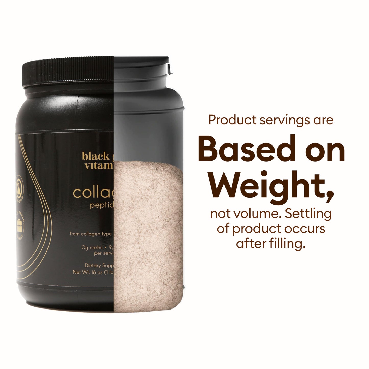 Black Girl Vitamins | Collagen Peptides Powder - Collagen for Skin, Hair & Nails - Unflavored Hydrolyzed Collagen Powder, Dairy-Free Black Girl Vitamins