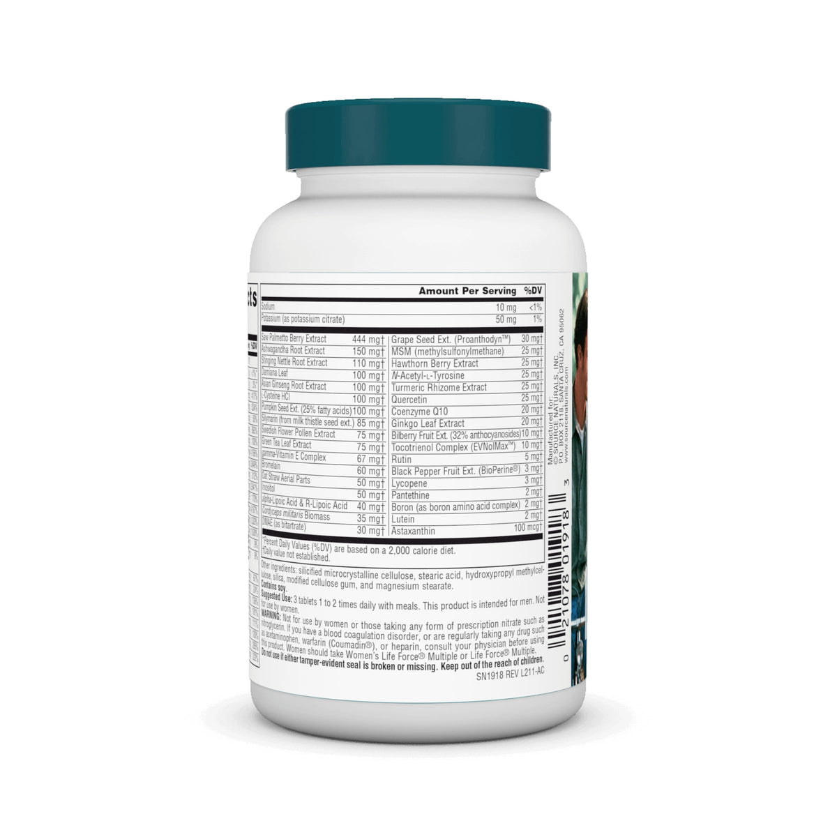 Source Naturals Men's Life Force Multiple Daily Multivitamin & Immune Health Supplement - 13 Essential Vitamins, Nutrients & Minerals* - 45 Tablets Source Naturals