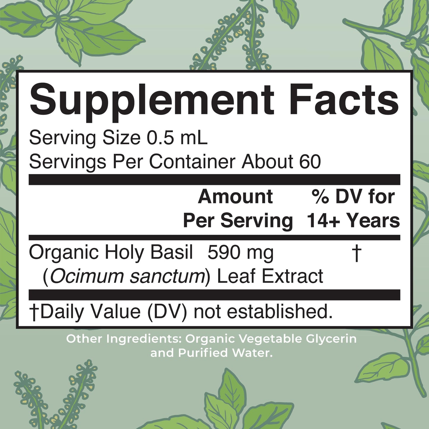 MaryRuth Organics Holy Basil Sugar Free | Tulsi Holy Basil Herbal Liquid Drops | Antioxidant | Cognitive Function | Digestive Support | Energy Levels | Vegan | Non-GMO | 1 Fl Oz MARYRUTH'S