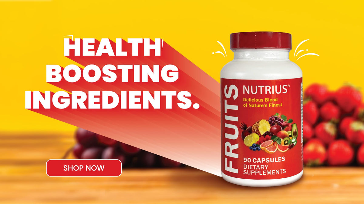 Nutrius Fruits Delicious Blend of Nature's Finest - 90 Capsules Dietary Supplements Nutrius