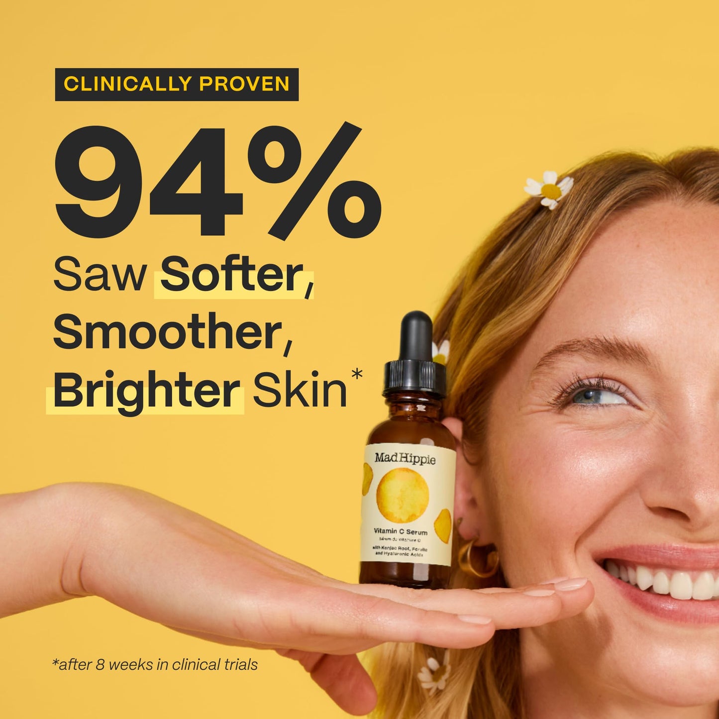 Mad Hippie Vitamin C Serum for Face – Hyaluronic Acid, Ferulic Acid & Vitamin E, Anti-Aging Mad Hippie