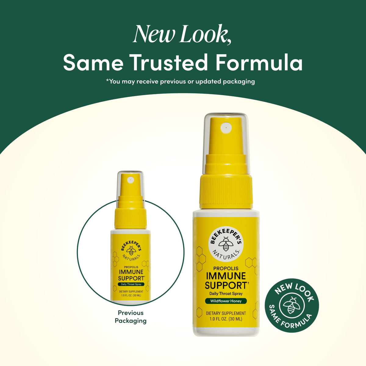 Propolis Throat Spray by Beekeeper's Naturals - 95% Bee Propolis Extract, Natural Immune Support & Sore Throat Relief - Antioxidants, Keto, Paleo, Gluten-Free (1.0 oz)(Pack of 1) Beekeeper's Naturals