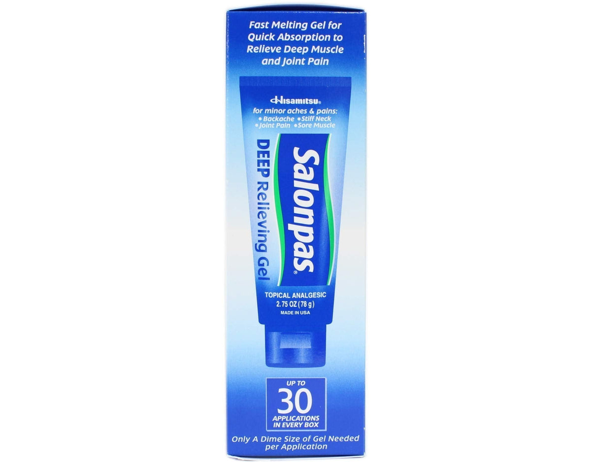 Salonpas Deep Pain Relieving Gel, 2.75 Oz (Pack of 2) Salonpas