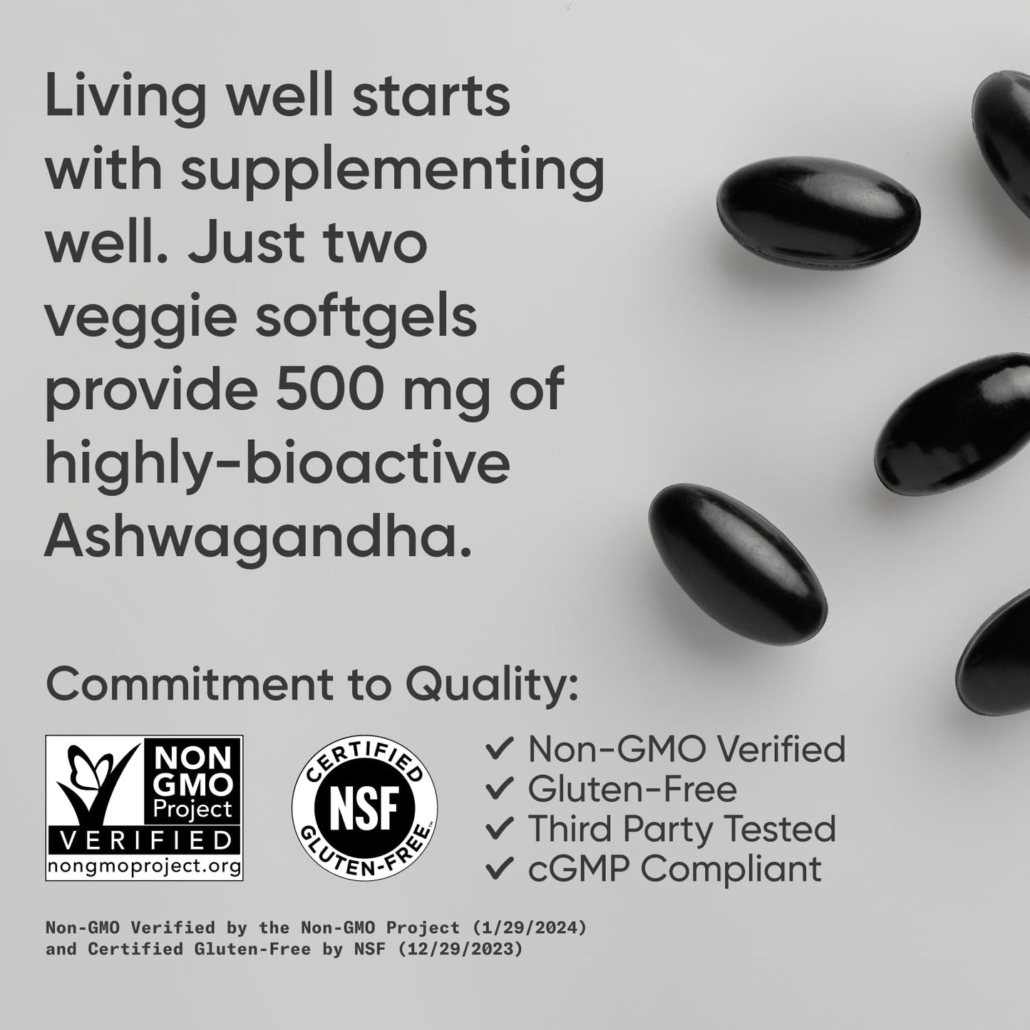 Sports Research® Ashwagandha Softgels with Coconut MCT Oil - Natural Adaptogen Sports Research