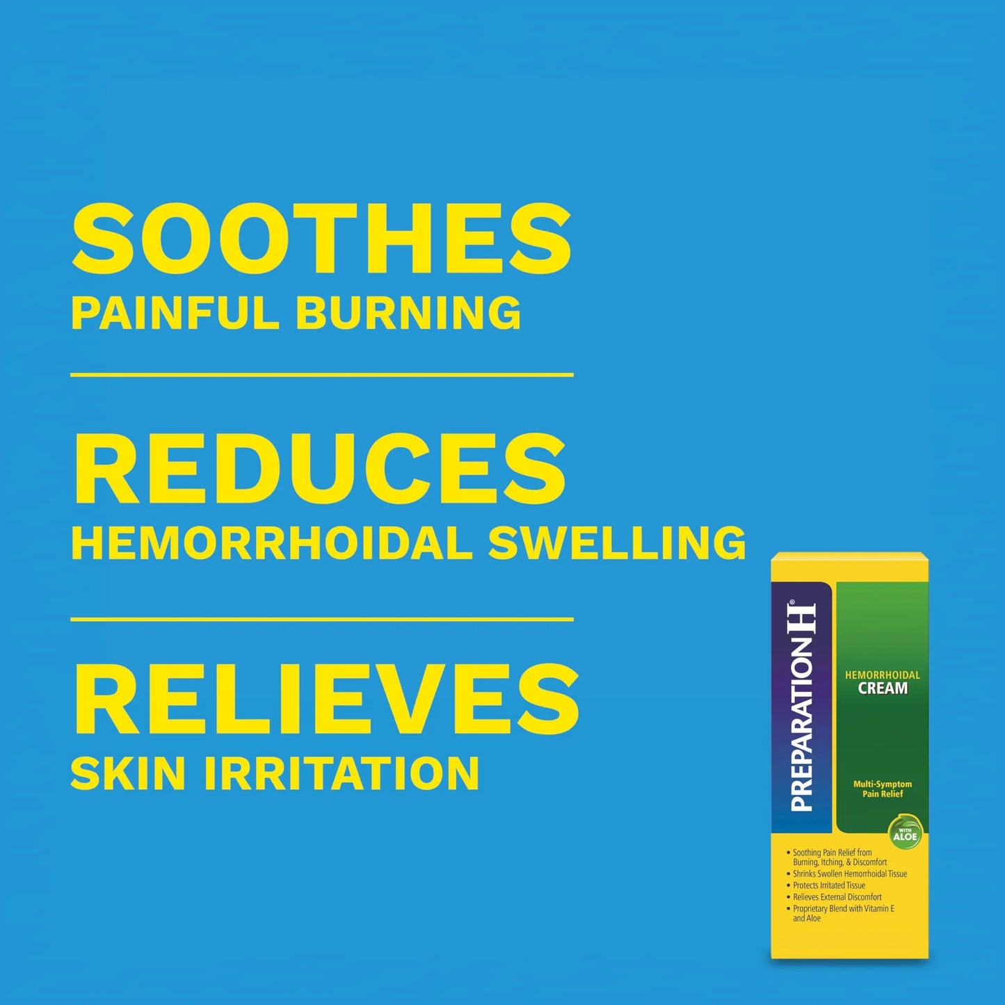 Preparation H Hemorrhoid Cream with Aloe for Multi-Symptom Relief - 1.8 Oz Tube Preparation H