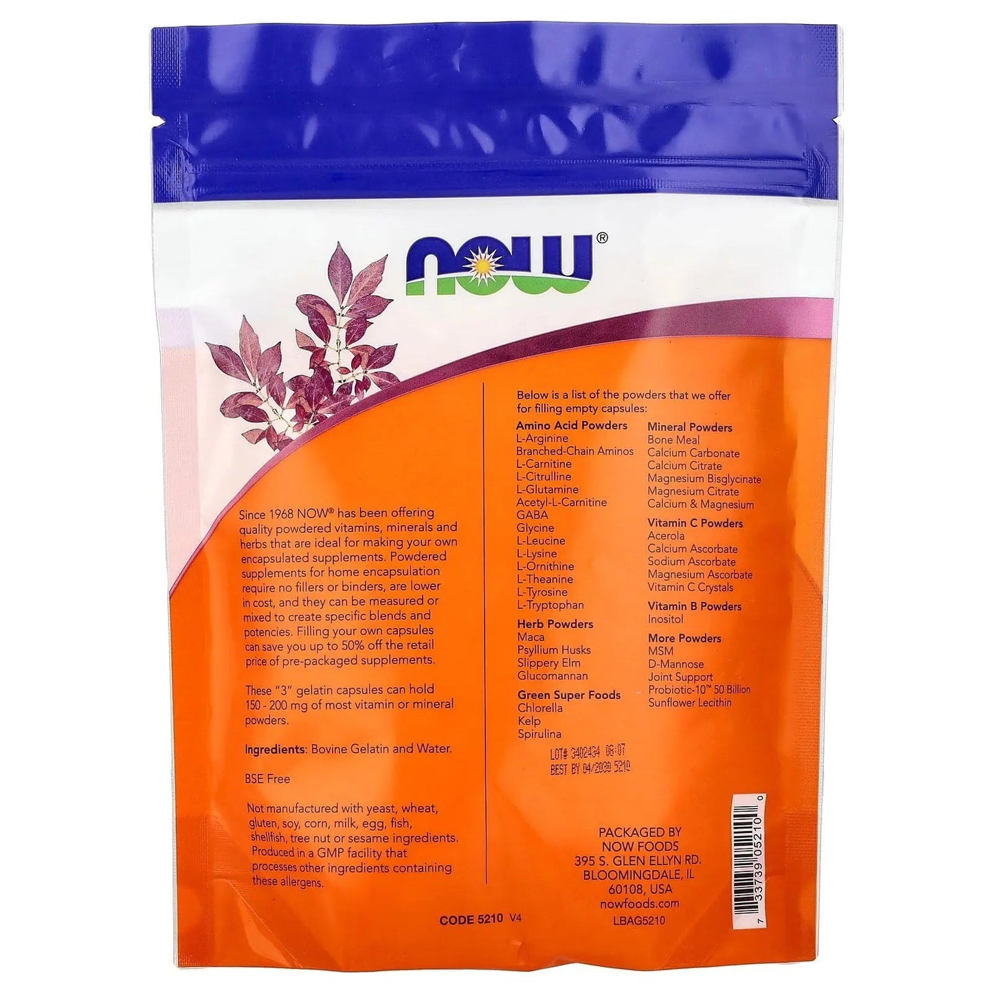 Now Foods Empty Gel Caps #3 1000 Caps NOW Foods