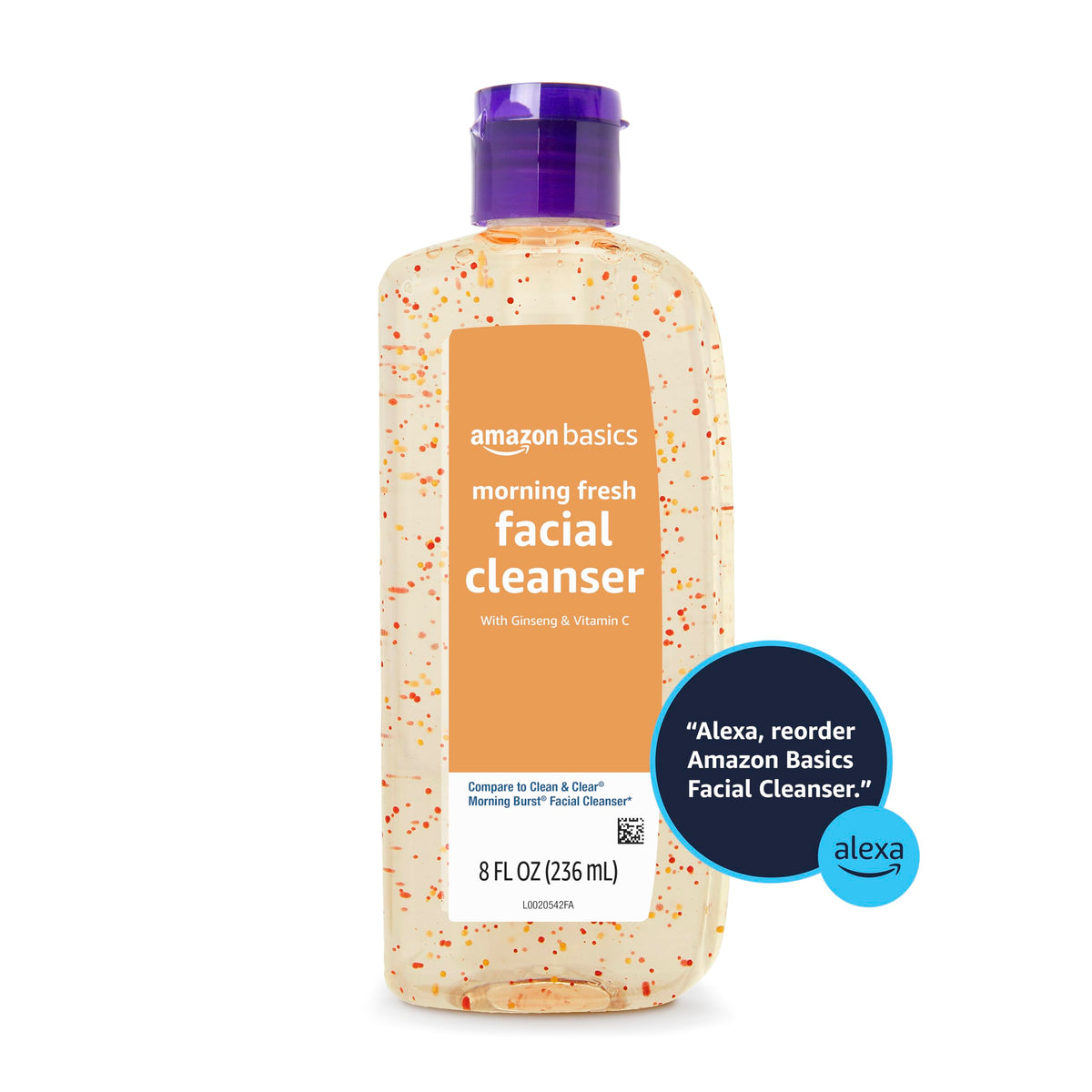 Amazon Basics Morning Fresh Facial Cleanser with Ginseng and Vitamin C, 8 fl oz Amazon Basics