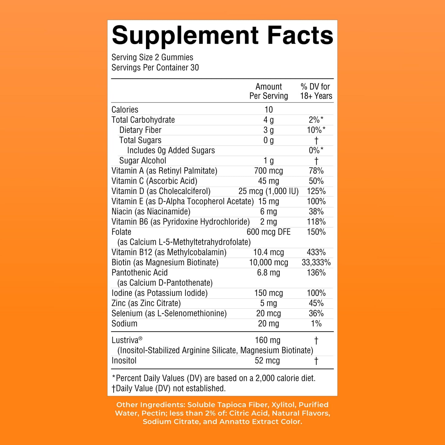 MaryRuth's Multivitamin + Hair Growth Gummies | with Lustriva® | Biotin 10000mcg | B Vitamins | Formulated for Thicker Hair, Wrinkles, Fine Lines, Skin Care | Ages 18+ | 30 Servings Gsupps Australia
