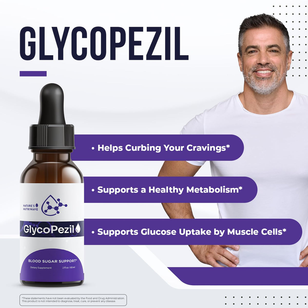 GlycoPezil – Daily Liquid Botanical Supplement with Chromium, Maca Root, Ginseng & Plant Extracts – Clean, Stimulant-Free Formula – GMP-Certifed, Non-GMO, Made in USA - 2 fl oz, 1 Month Supply Nature’s NutriWave