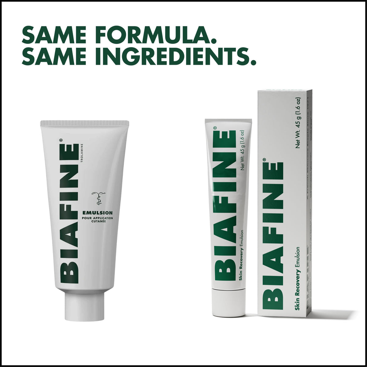 BIAFINE Skin Recovery Emulsion for Face & Body, Ideal for Dry Skin, 1.6 Oz BIAFINE