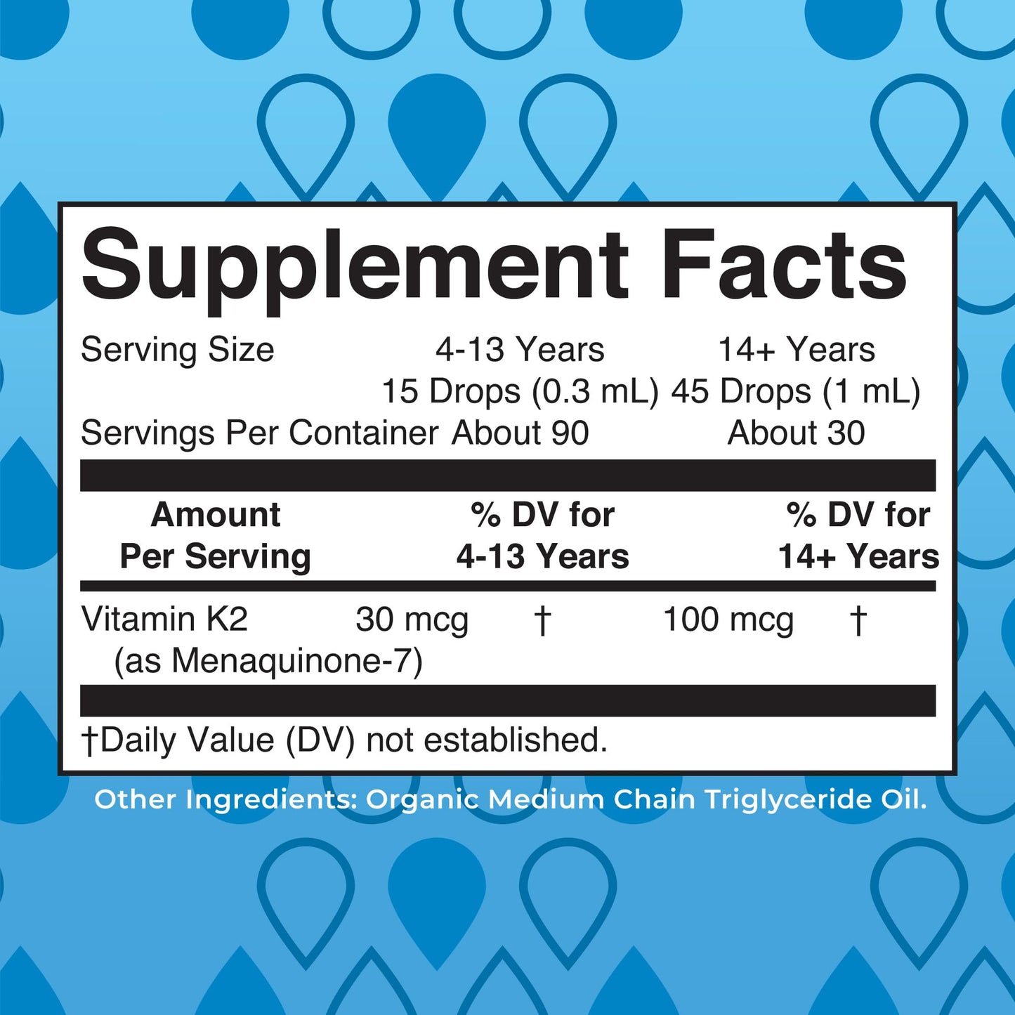 MaryRuth’s USDA Organic Vitamin K2 MK7 Liquid Drops for Adults & Kids | Sourced from Natto | Menaquinone- 7 | Vegan K2 Vitamin for Bone Health & Calcium Absorption | 1oz | Up to 90 Servings MARYRUTH'S