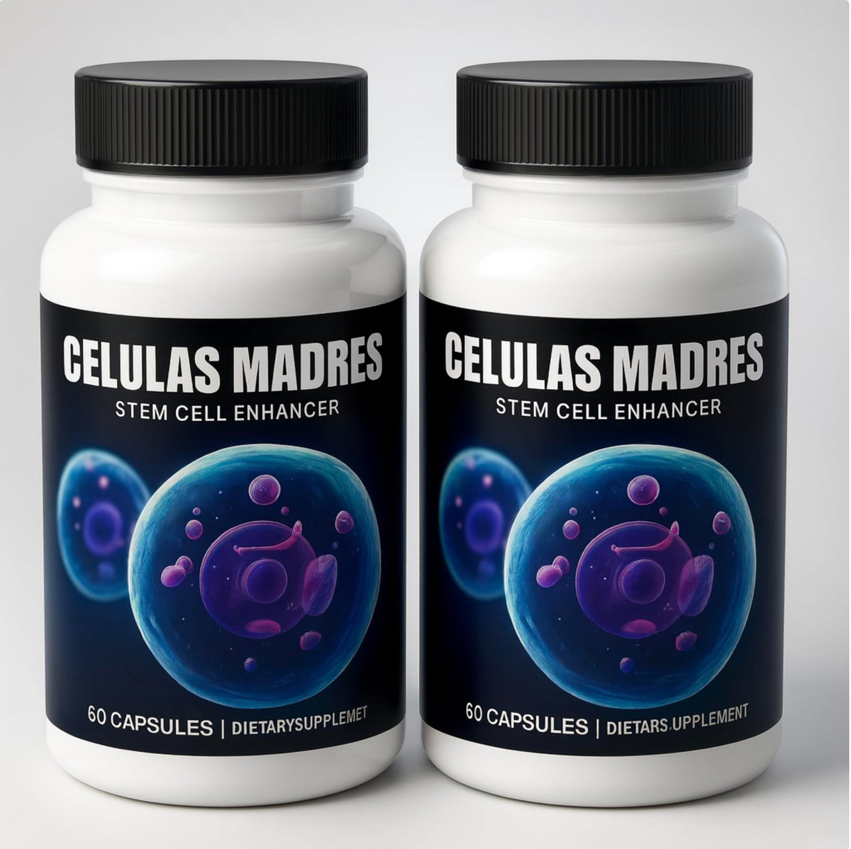 2 Bottles Celulas Madre Supports Joint & Muscles Stem Cell Immune Control 120 Capsules Madre Cell Plus. All Natural Steam Enhancer New Generic